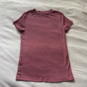 XS stretchy pink form fitting top